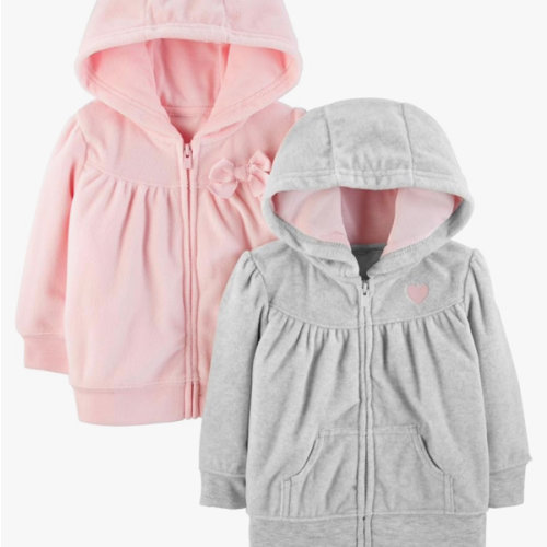 Simple Joys by Carter's Girls' 2-pack Full Zip Hoodies