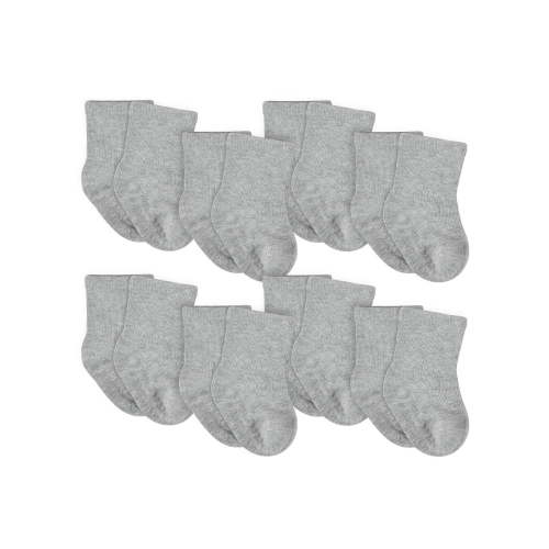 Gerber Baby & Toddler Boy or Girl Gender Neutral Wiggle-Proof Jersey Crew Socks, 8-Pack, (0/6 Months - 5T)