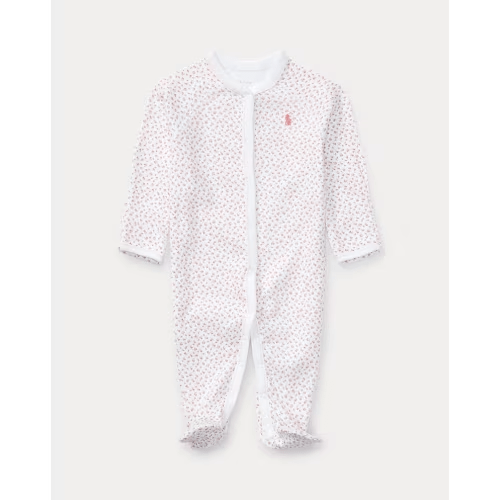 Floral Cotton Footed Coverall