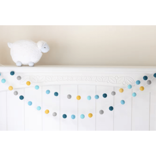 SheepFarmFelt - Custom felt ball garland on Etsy