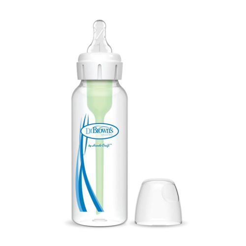 Dr. Brown's 8oz Anti-Colic Options+ Narrow Baby Bottle with Level 1 Slow Flow Nipple - 0m+