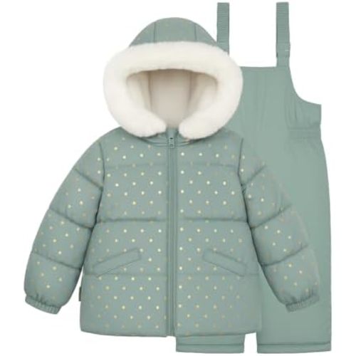 OSHKOSH B'GOSH Girls' Ski Jacket and Snowbib Snowsuit Outfit Set (18 Months)