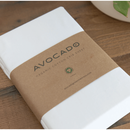 Organic Cotton Crib Sheets | Gentle & Safe | Avocado Green Mattress