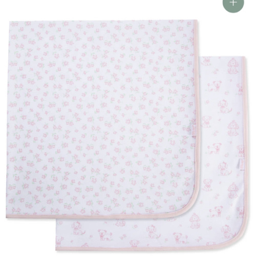 Pretty Puppies Receiving Blankets (2-Pack)