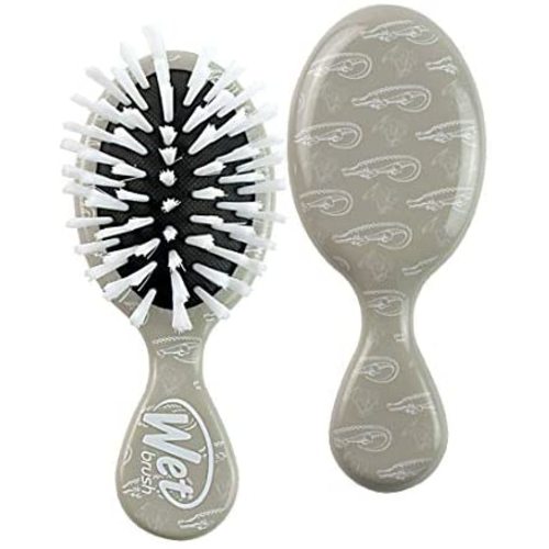 Wet Brush Hair Brush Detangler- Baby Brush Detangling Knots Snag-Free, Anti-Static Brush Intelliflex Bristles No Pain Split-Ends & Hair Breakage, Alligator Print, Ash,Standard