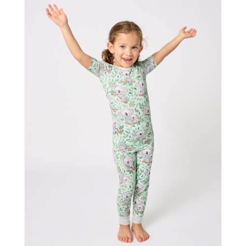 Koala Cuddles Two-Piece Short Sleeve & Pants Pajama Set