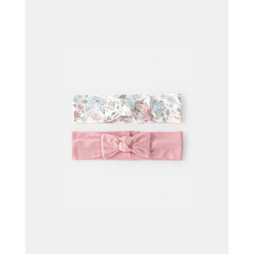 Baby Girl Butterfly Garden PurelySoft Headbands - Pink/Ivory