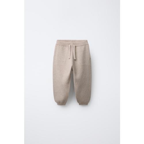 KNIT JOGGER PANTS - Sand | ZARA United States