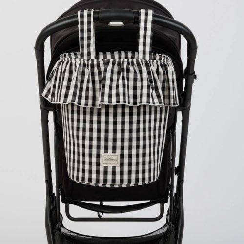 Vichy Basket - Black + White · Minicoton