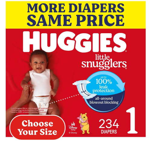 Huggies Little Snugglers Baby Diapers, Sizes Newborn-2
