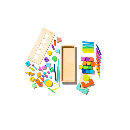 Wooden Block Set | 70-Piece Block Set for Toddlers & Kids | Lovevery