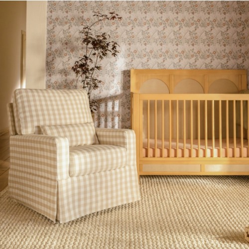 Namesake Crawford Pillowback Comfort Swivel Glider | Tan