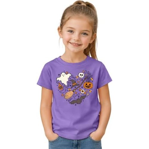 Halloween Doodles Hearth Toddler T-Shirts Pumpkin Graphic Tee Tops
