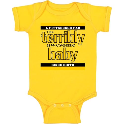 Pittsburgh Terribly Awesome Baby Funny Parody One Piece