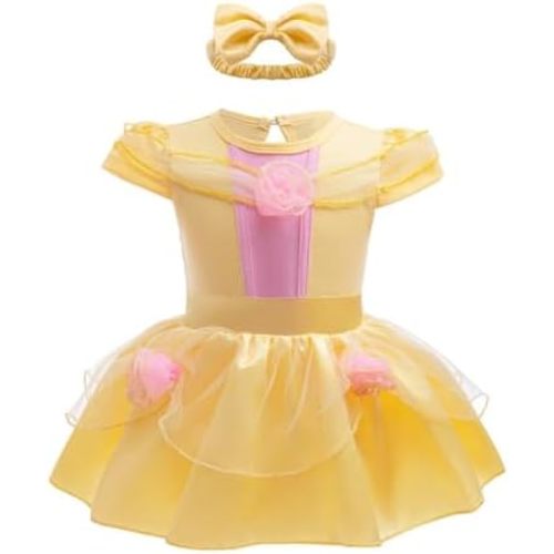 Dressy Daisy Infant Baby Girl Princess Dress Costume Romper, 0-24 Months