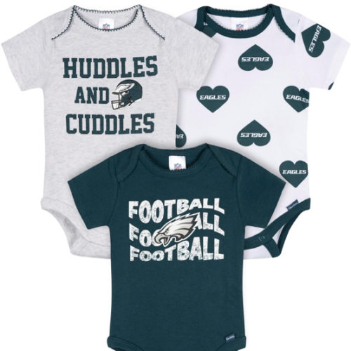 Gerber NFL Baby Girls 3-Pack Onesie Bodysuit