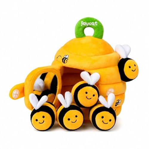 JoyCat Sensory Beehive Toy with 5 Bees for Babies 6-12 Months, Shower Gift
