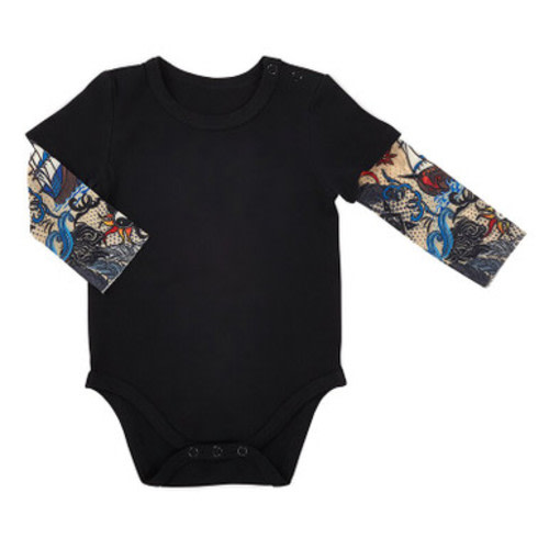 Tattoo Snapshirt - Black, 6-12 months - [Consumer]Stephan Baby