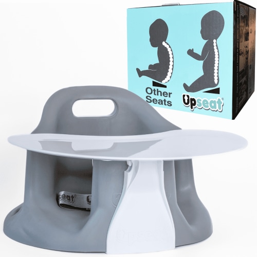 Upseat Baby Floor Seat, Booster Seat for Toddlers, with Removable Tray, Ages 4M-2Y