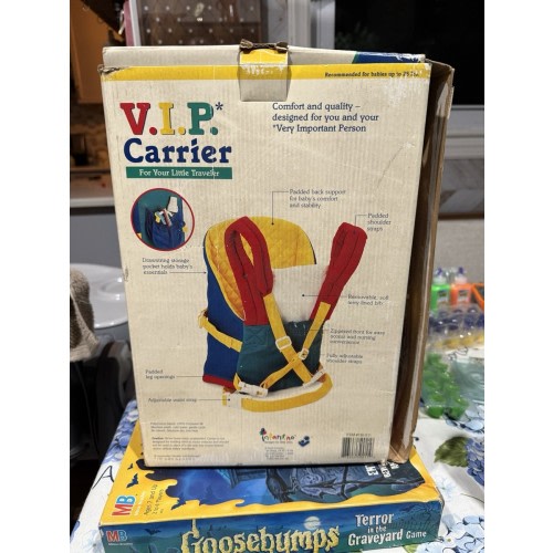 Vintage Infantino Baby Carrier New In Open Box Never Used!!