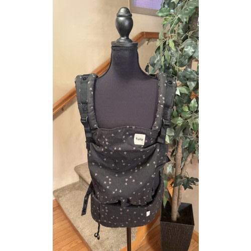 Baby Tula Cotton Free-to-Grow Baby Carrier 7lbs-45lbs Black/Stars