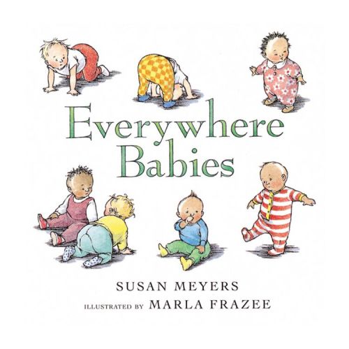 Everywhere Babies - by Susan Meyers (Board Book)
