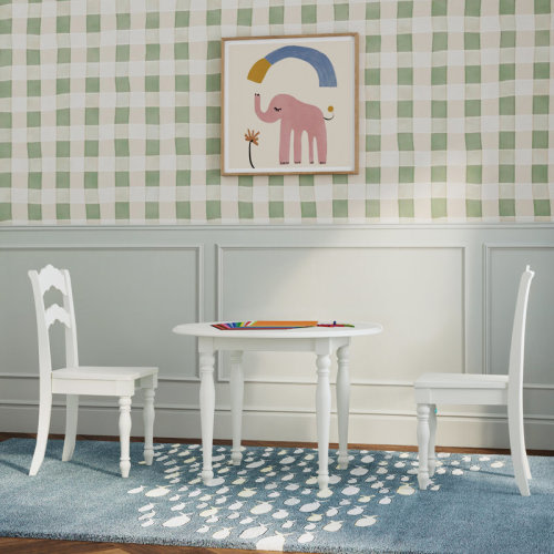 Harriet Bee Kirbee Kids 3 Piece Table and Chair Set & Reviews | Wayfair