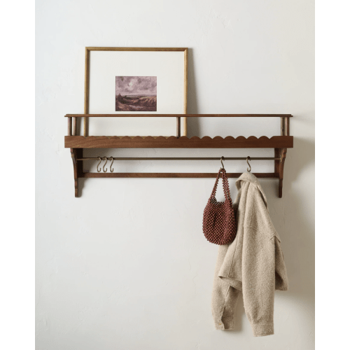 Anderson Scallop Shelf with Rail