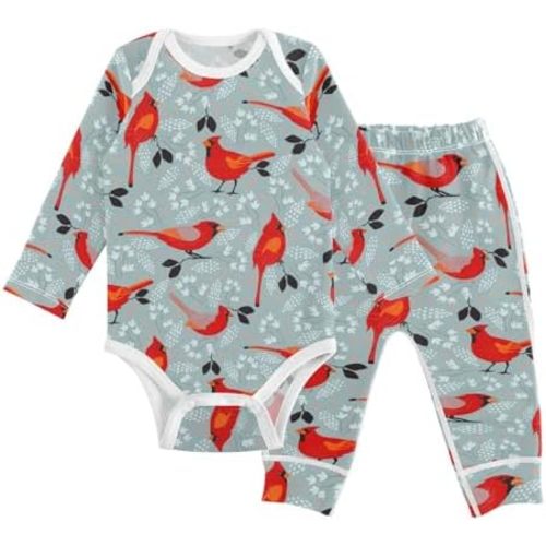 vvfelixl Baby Bodysuits Pants Sets Border Collie Dog Long Sleeve Baby Clothes For Boys Girls 0-24 Months Cow Pattern