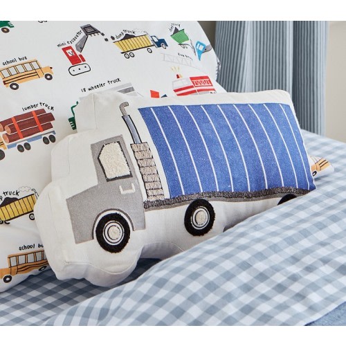 Busy Truck Shaped Pillow