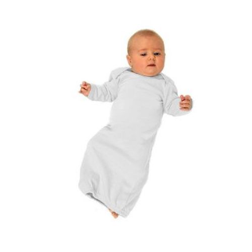 MONAG Long Sleeve Baby Gown White 3-6 m