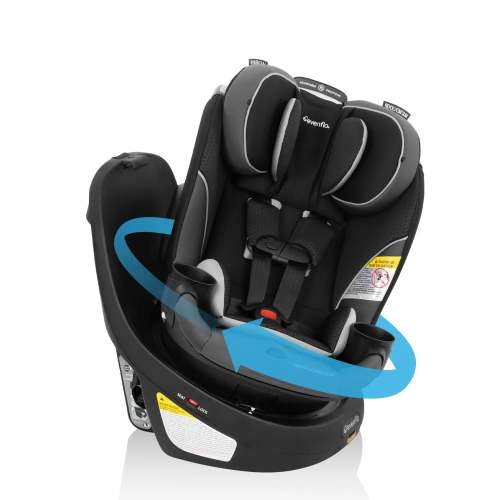 Revolve 360 Slim 2-in-1 Rotational Convertible Car Seat - Canton Black