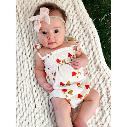 Mushroom / Organic Smocked Set