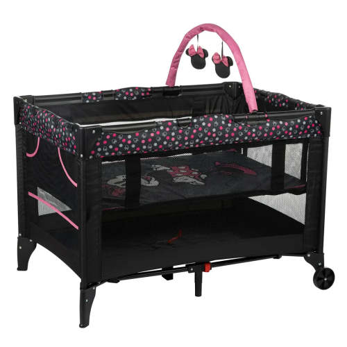 3D Ultra Baby Play Yard with Bassinet and Toy Bar - Modern Minnie