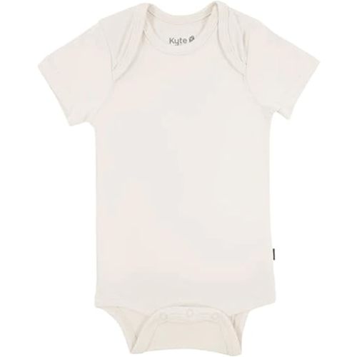 KYTE BABY Short Sleeve Baby Bodysuit, Buttery Soft Rayon Made From Bamboo, Wardrobe Essential For Newborn and Baby