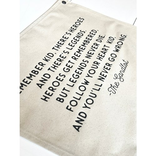 The Sandlot Canvas Flag | Boys Room Decor | Canvas Banner