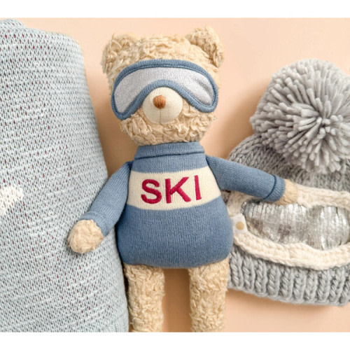 Benjamin Bear Ski Plushie Toy - The Blueberry Hill | Maisonette
