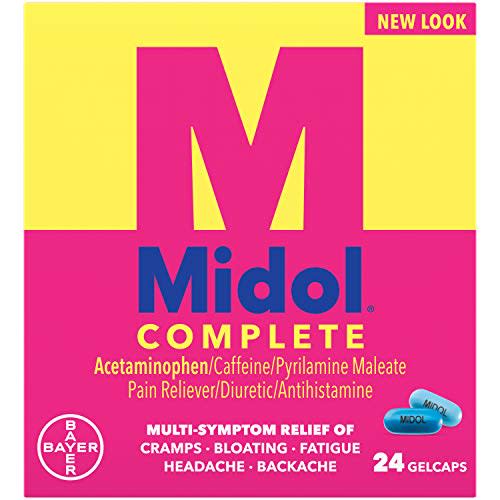 Midol Menstural Complete, Gelcaps, 24 ct