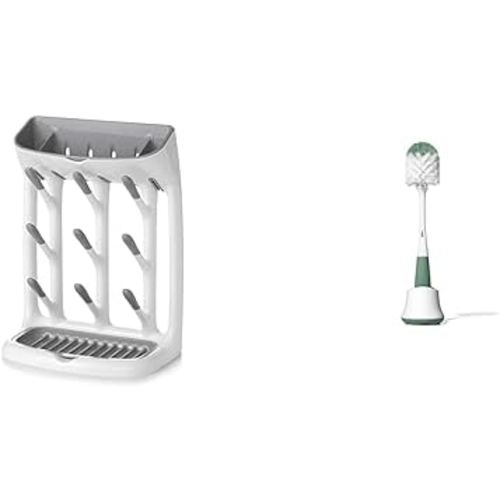 OXO Plastic Drying Rack and Bottle Brush for Baby Bottles