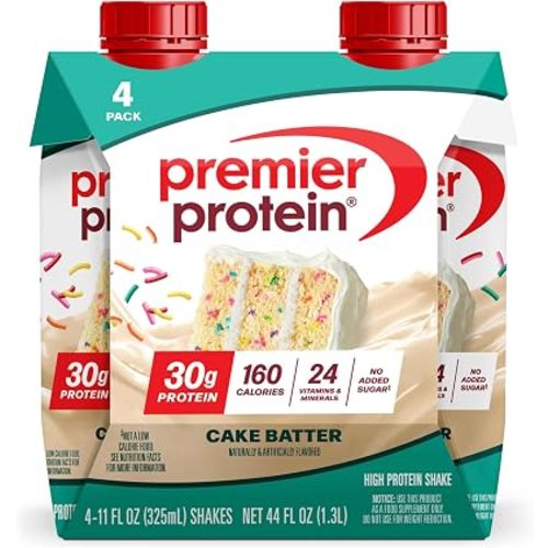 Premier Protein Shake, Cake Batter Delight, 30g High Protein, 4 Pack