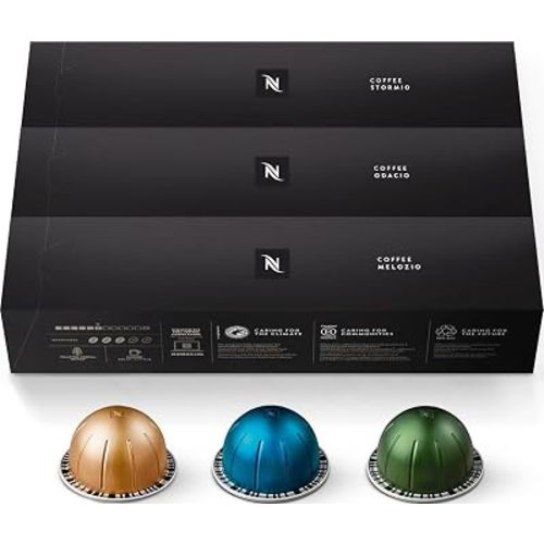 Nespresso Capsules Vertuo, Variety Pack, Medium and Dark Roast Coffee, 30 Count Coffee Pods, Brews 7.8 oz.
