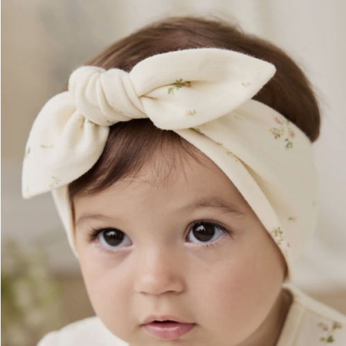 Organic Cotton Headband - Josepha Egret Small – Jamie Kay USA