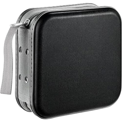 LIOVODE DVD Case, 48 Capacity Hard Plastic CD Case Holder for Car
