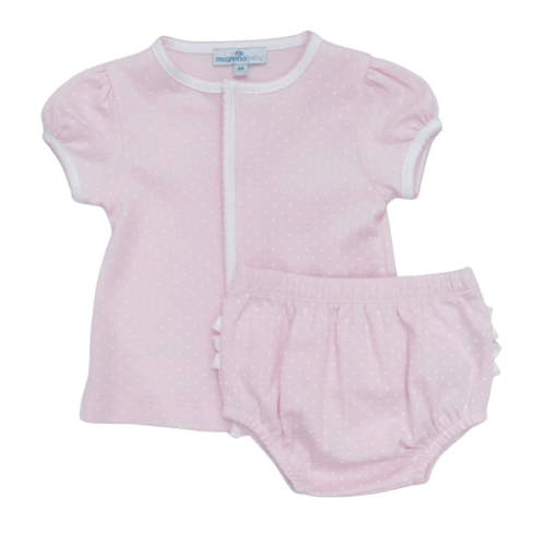 Helen Polka Dot Diaper Set- Pink – Littles on 5th