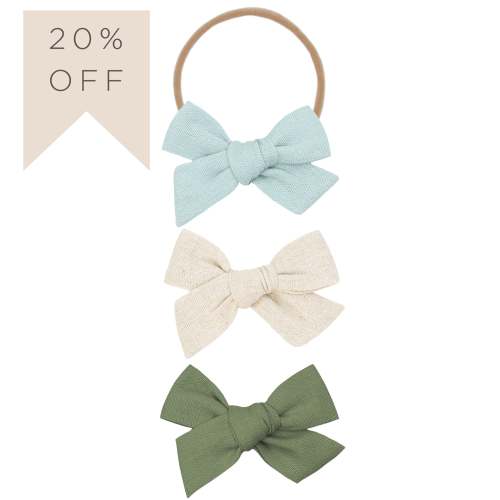 Classic Bow 3 Pack: Sand