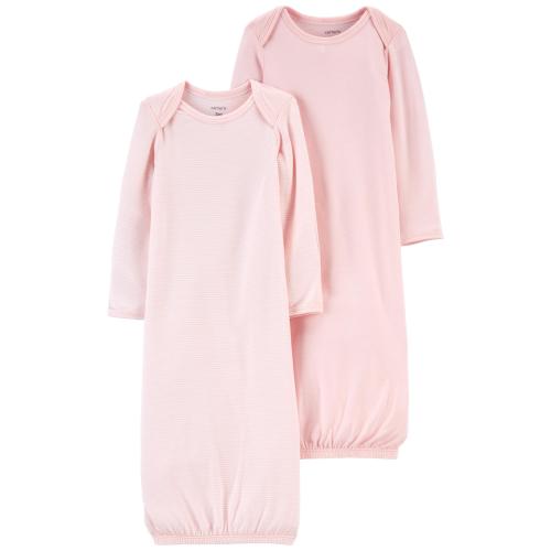 Baby 2-Pack PurelySoft Gown Set - Style,Pink
