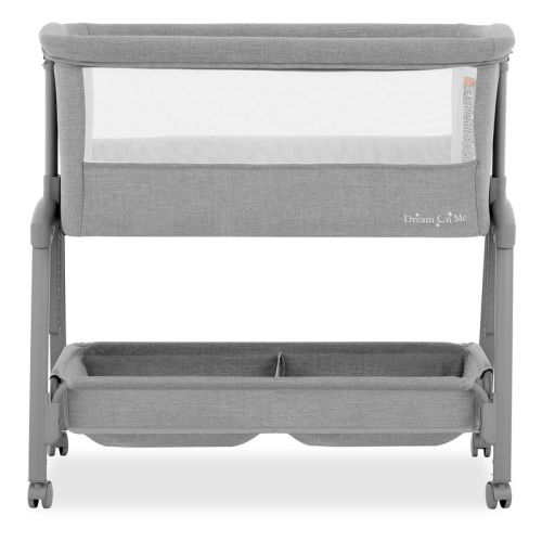 Dream on Me Calypso Portable Bassinet with wheels in Gray