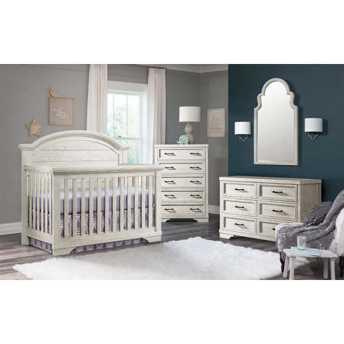 Westwood Foundry 3 Piece Arched Crib Nursery Set in White Dove