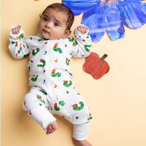 One-Piece Baby Pajamas - Hungry Caterpillar