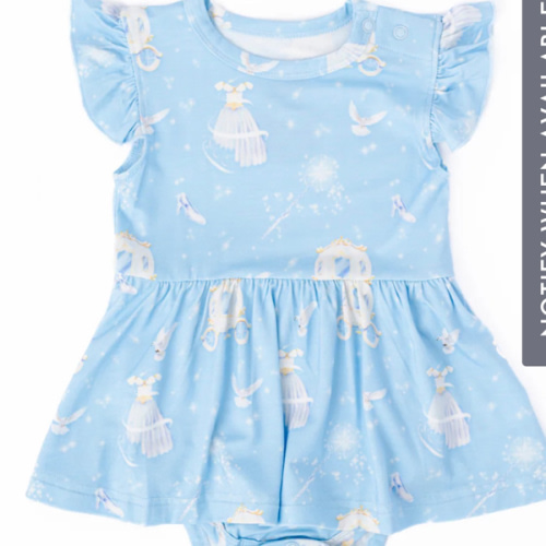 Cinderella Flutter Dress – Little Crowns & Capes